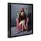Stupell Industries Trendy Pink Glam Cow Floater Framed Art